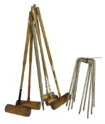 Quantity of croquet equipment