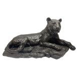 William Timym (1903-1990): Limited edition bronzed figure of a tiger