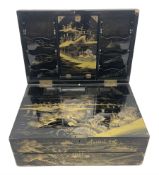 Early 20th century Japanese lacquered writing box