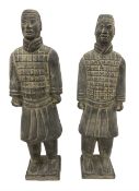 Pair of Chinese 'Terracotta Warrior' style figures