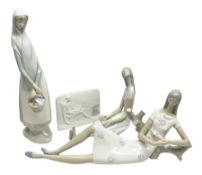 Three Lladro figures