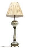 Table lamp in the form of a Victorian oil lamp