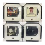 Set of four Royal Mail David Bowie limited edition album stamp prints