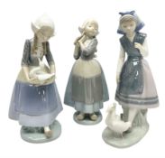 Three Lladro figures