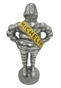 Polished aluminium Michelin man figure