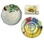 Group of 1930s and later Clarice Cliff small dishes