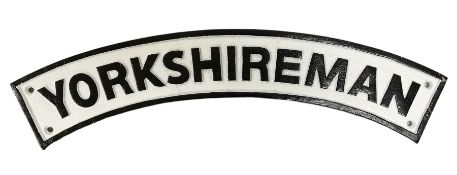 Arched cast iron Yorkshireman sign