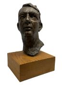 Bronze portrait bust of a man