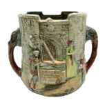 Royal Doulton Wandering Minstrel loving cup modelled by Charles Noke