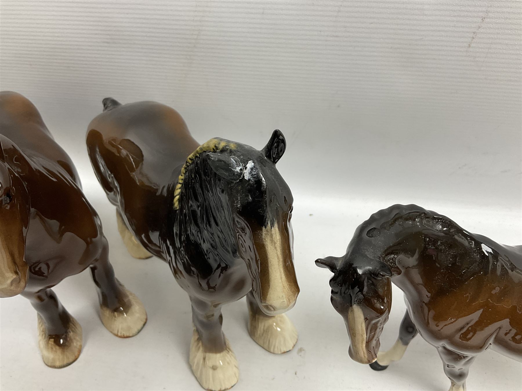 Eight Beswick figures of bay horses - Image 3 of 4