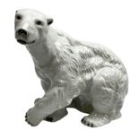 Royal Dux polar bear