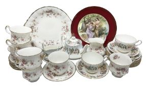 Paragon Victoriana Rose pattern tea service six and Paragon Country Lane pattern tea service for two