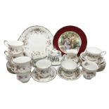 Paragon Victoriana Rose pattern tea service six and Paragon Country Lane pattern tea service for two