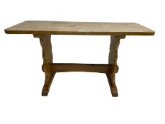 Mid-20th century oak rectangular coffee table