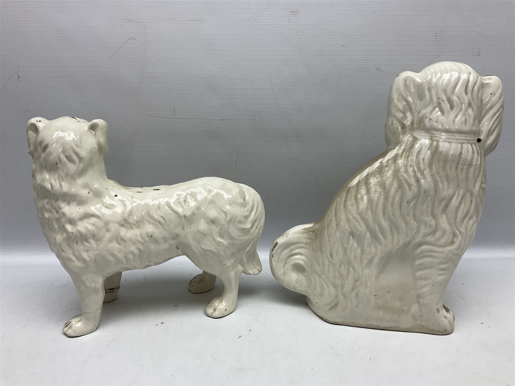 Pair of Staffordshire style dogs - Image 9 of 9