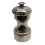 Silver pepper grinder