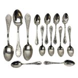 White metal flatware