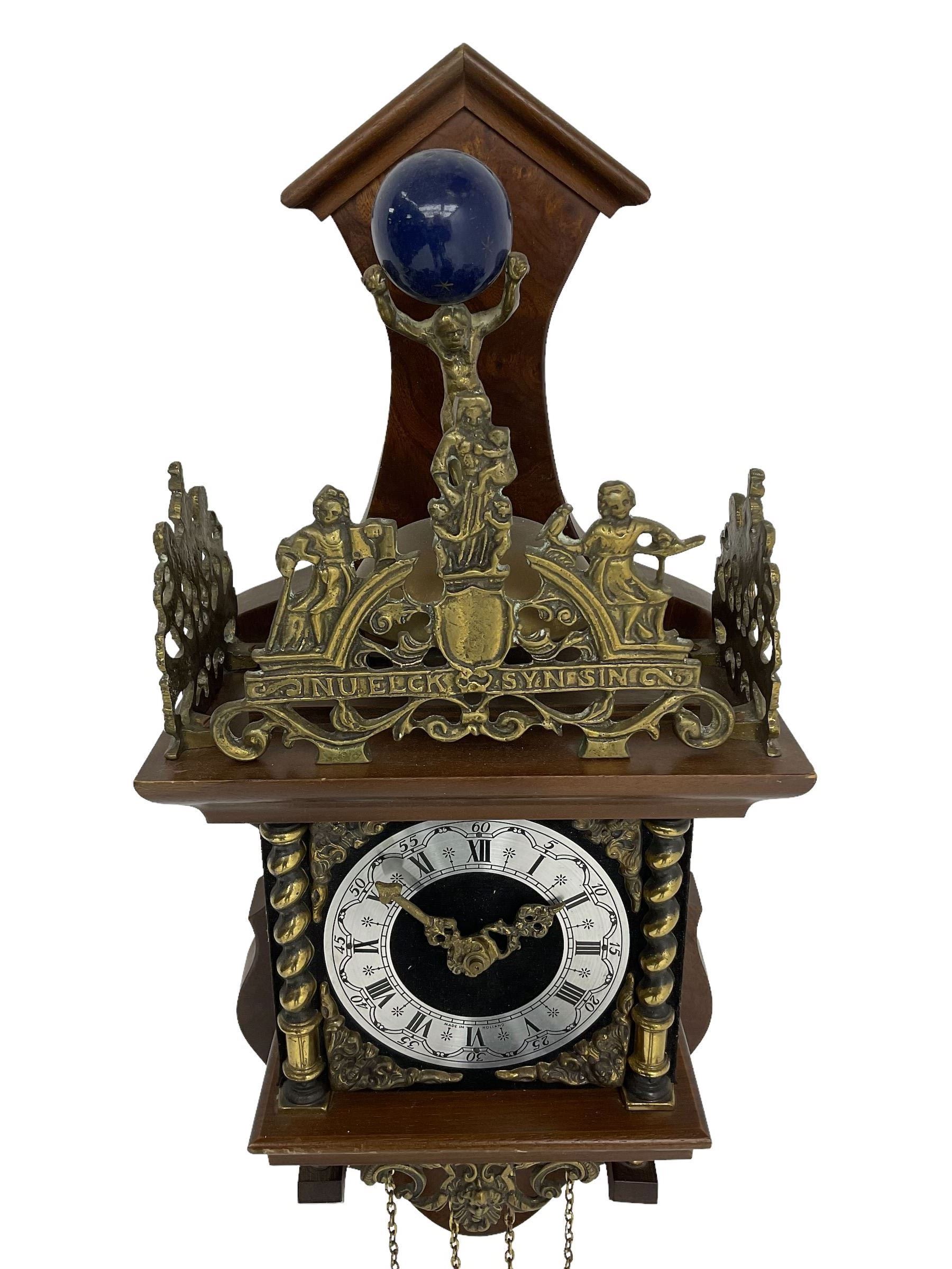 20th century weight driven Dutch Zaanse wall clock. - Image 3 of 3