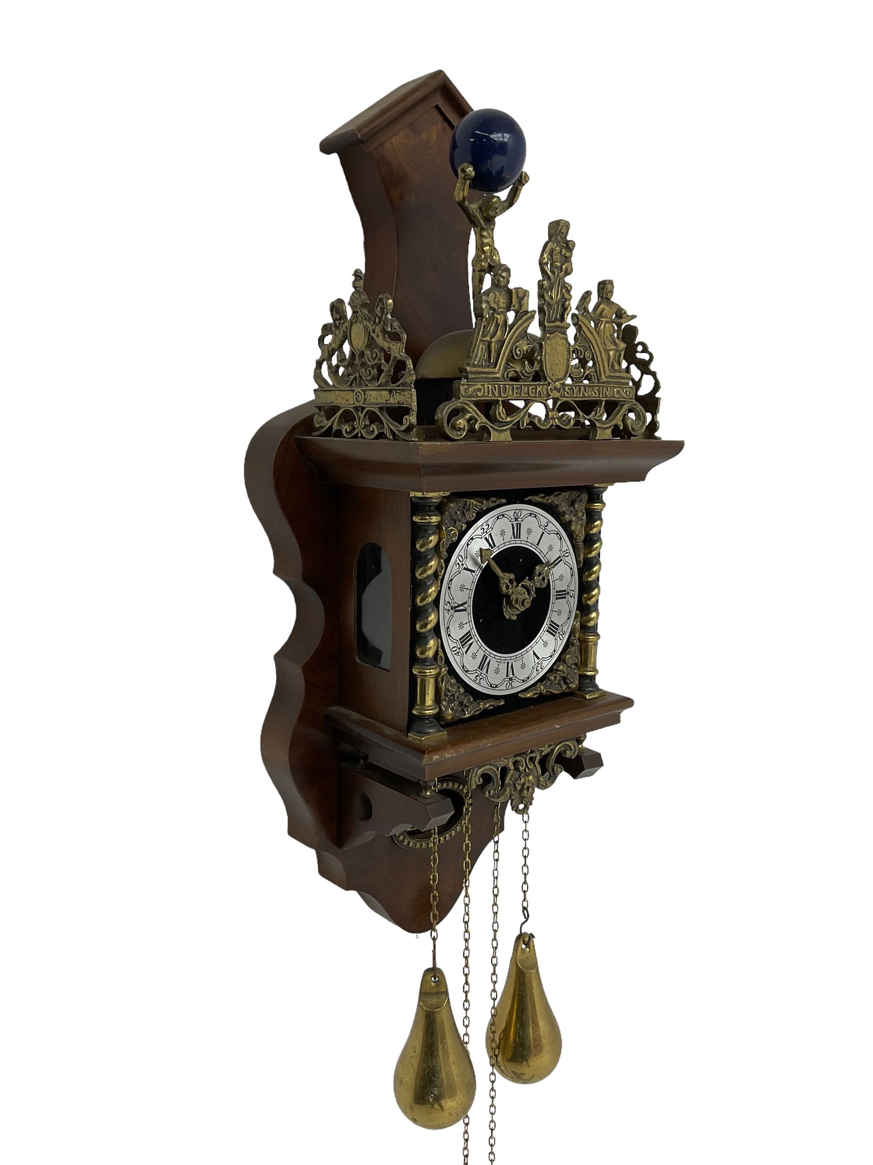 20th century weight driven Dutch Zaanse wall clock. - Image 2 of 3