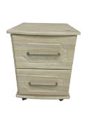 Two drawer pedestal chest