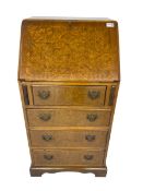 Mid-20th century burr walnut bureau