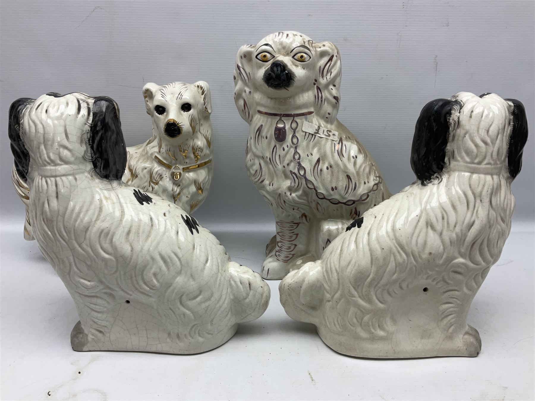 Pair of Staffordshire style dogs - Image 5 of 9
