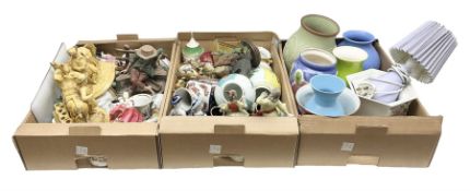Large quantity of Victorian and later ceramics to include Wedgwood Jasperware box
