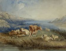 Thomas Francis Wainwright (British 1794-1883): Cattle and Sheep Resting