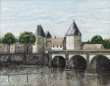 G Combrouze (French 20th century): 'Pont Henri IV de Ch�tellerault'