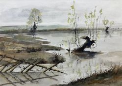 Margaret Parker (Northern British 1925-2012): Yorkshire Marshland