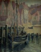 H Bennett (British exh.1880): 'Scarborough Fish Pontoon'