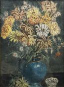 English School (Mid 20th century): Still Life of Flowers in a Vase