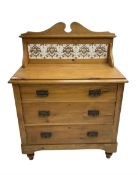 Victorian pine wash chest