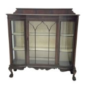 Early 20th century mahogany display cabinet