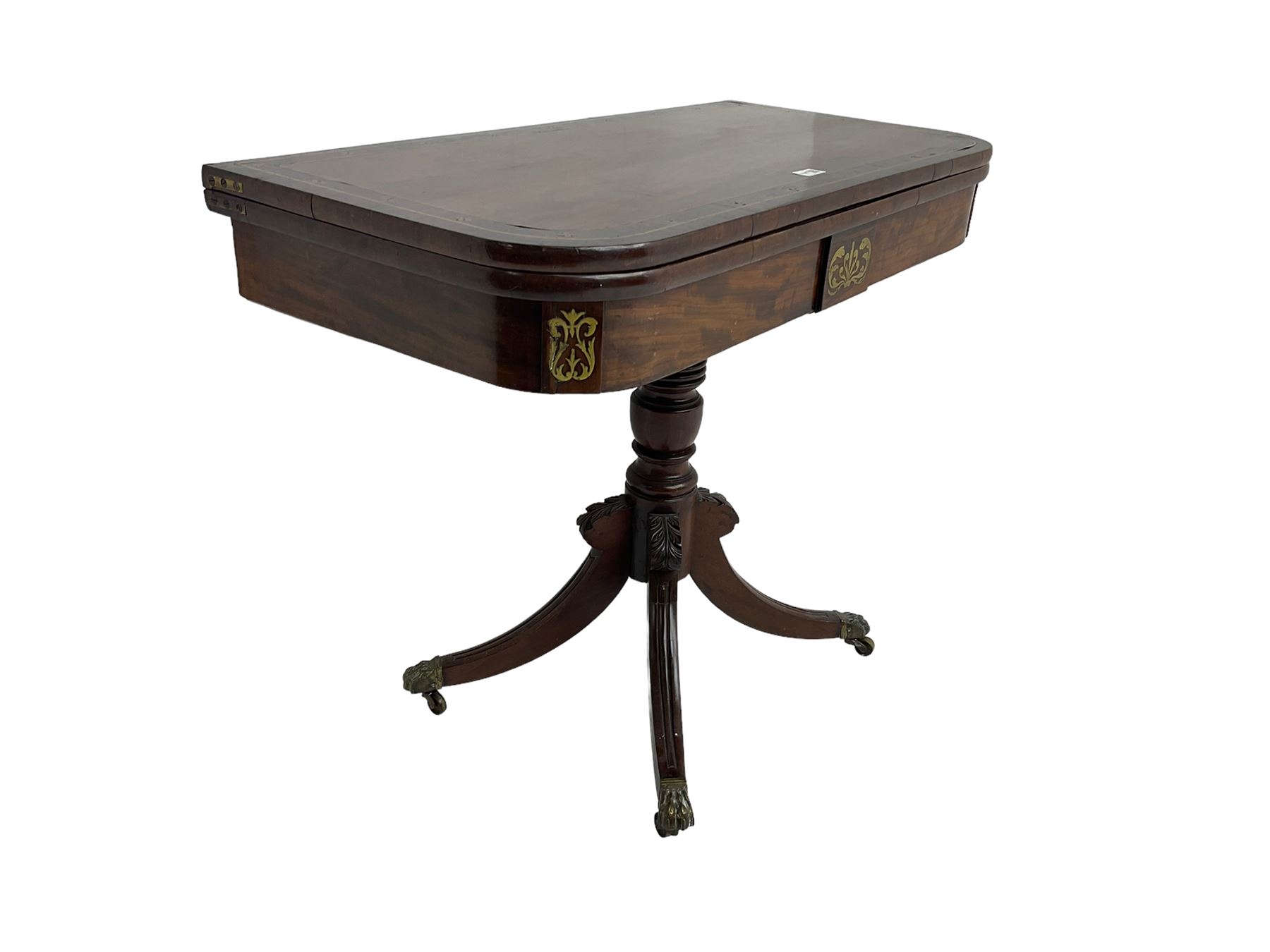 Regency mahogany tea table - Image 3 of 5