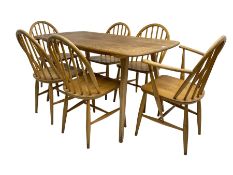 Lucian Ercolani for Ercol - Model 382 light elm and beech dining table