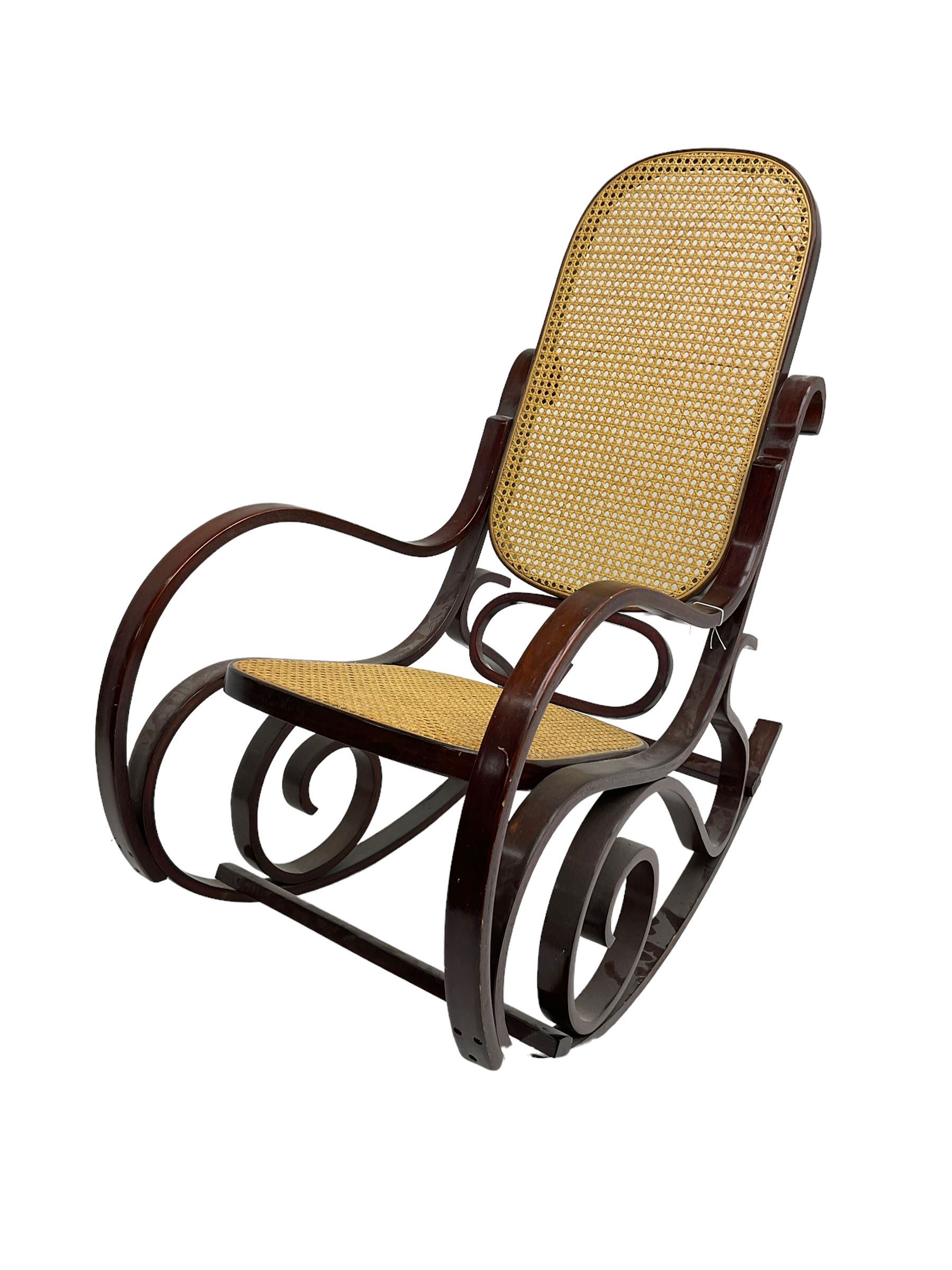 Thonet style rocking armchair - Image 2 of 5