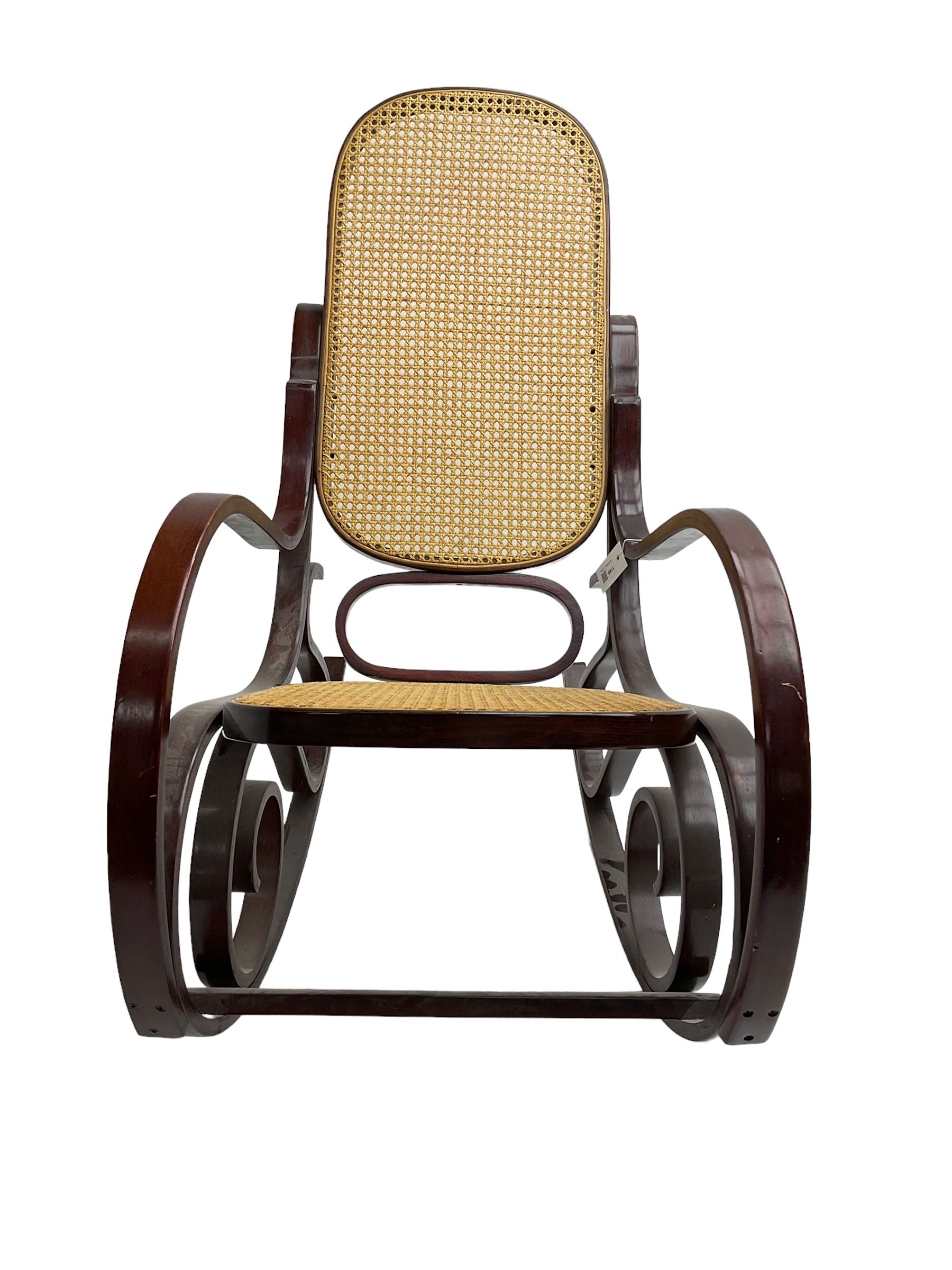 Thonet style rocking armchair - Image 3 of 5