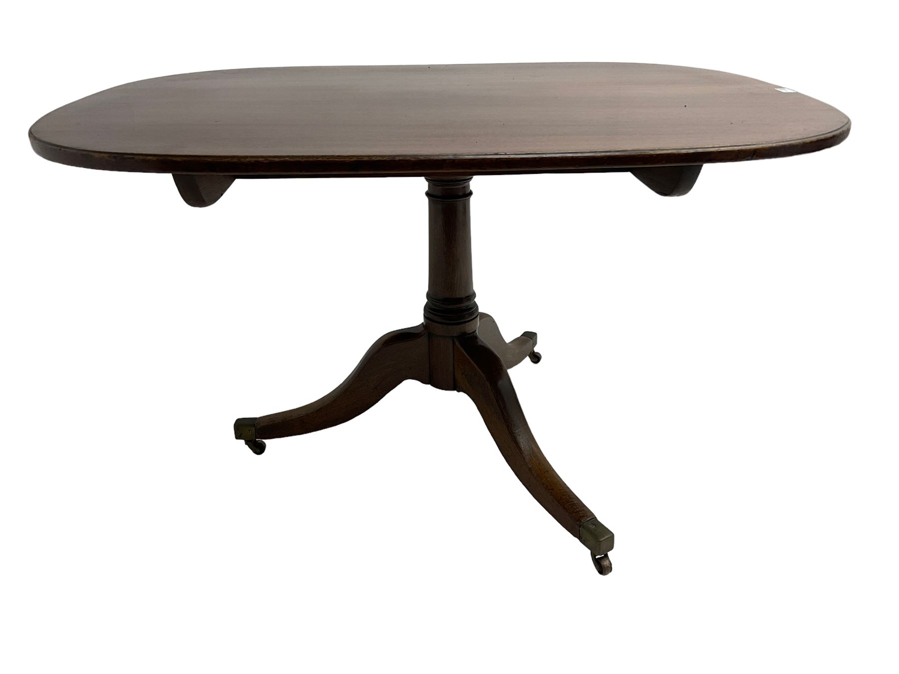 George III mahogany pedestal table - Image 3 of 5