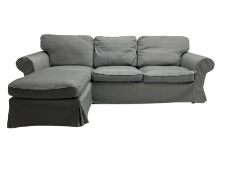 IKEA - 'EKTORP' three seat corner sofa