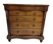 Victorian mahogany Scotch chest