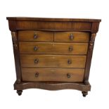 Victorian mahogany Scotch chest