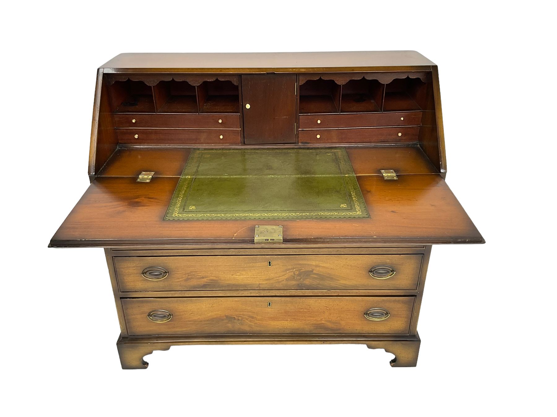 Georgian style mahogany bureau - Image 6 of 7