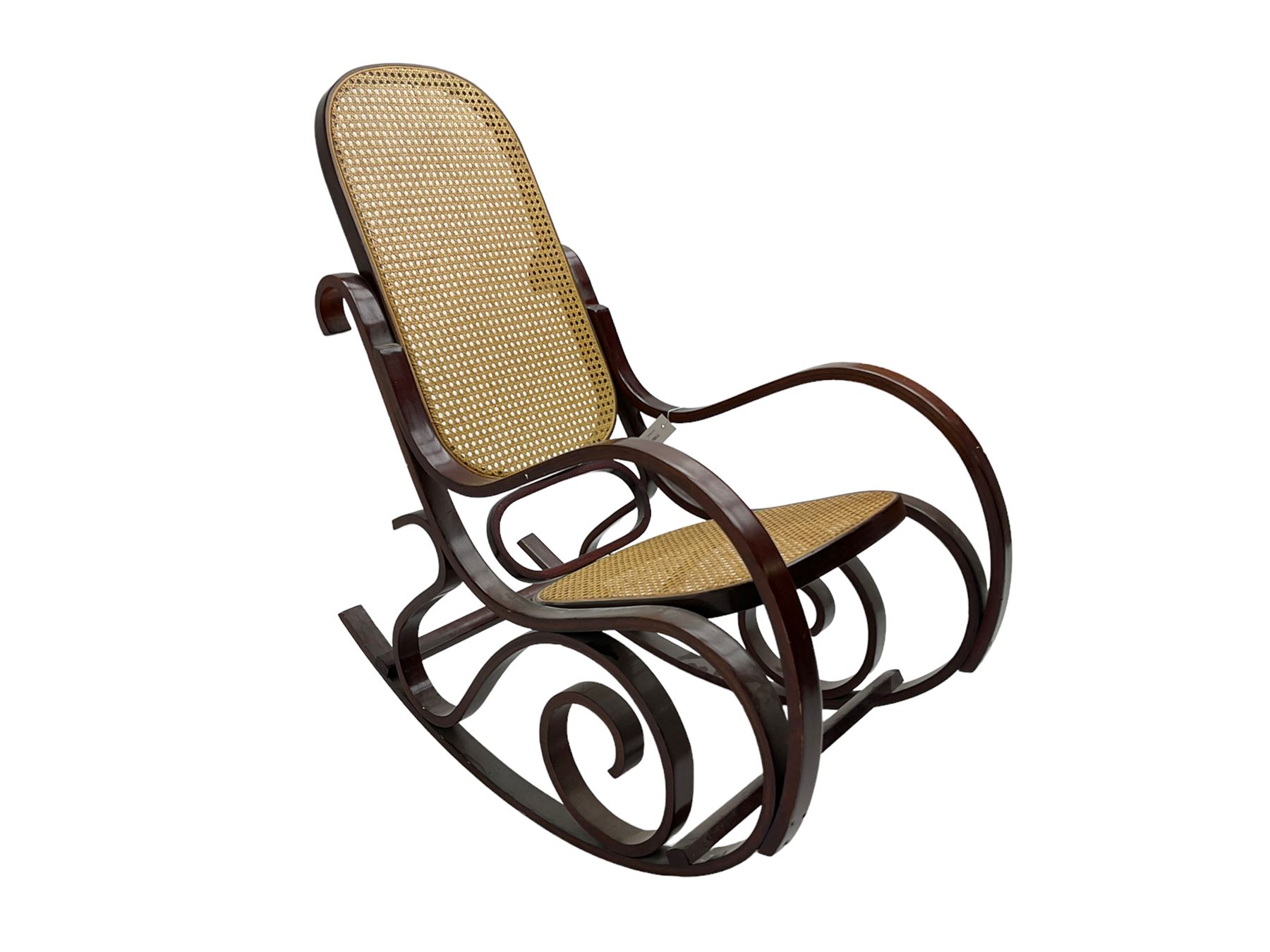 Thonet style rocking armchair - Image 5 of 5