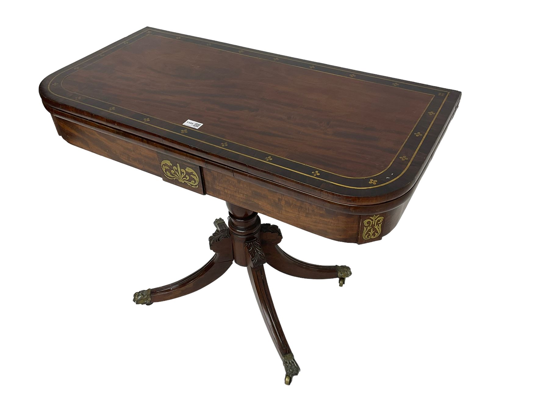 Regency mahogany tea table - Image 4 of 5