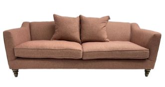 John Lewis - Grande four seat sofa upholstered in woollen tweed fabric