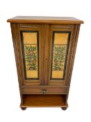 19th century and later walnut cabinet