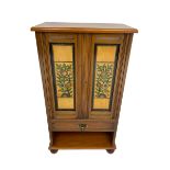 19th century and later walnut cabinet