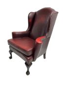 Georgian style wingback armchair