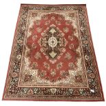 Persian design peach ground carpet